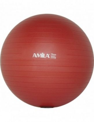 Μπάλα γυμναστικής pilates (75 cm - 1.700 gr) Amila - κόκκινη