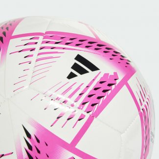 Μπάλα ποδοσφαίρου adidas Al Rihla Club Ball λευκό και ροζ