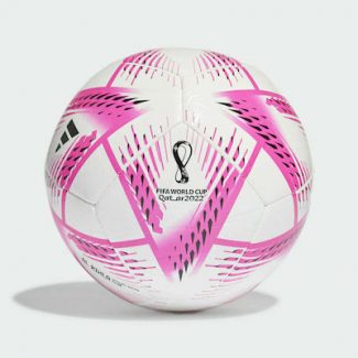 Μπάλα ποδοσφαίρου adidas Al Rihla Club Ball λευκό και ροζ