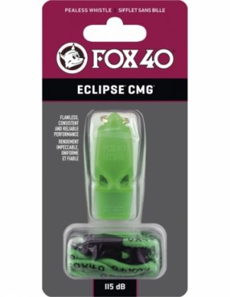 Σφυρίχτρα FOX40 Eclipse CMG Πράσινη με Κορδόνι