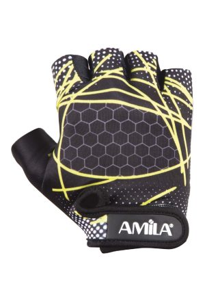 Γάντια Άρσης Βαρών AMILA Amara Lycra Κίτρινο XL