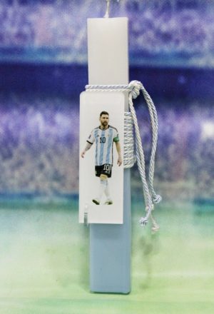 Πασχαλινή λαμπάδα Ποδόσφαιρο Messi plexiglass