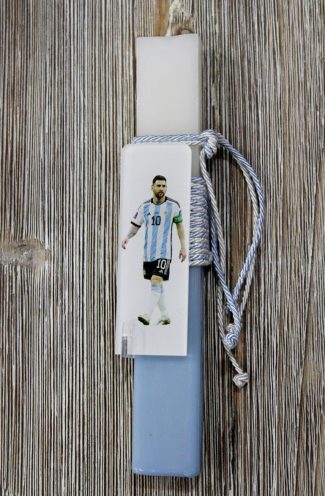 Πασχαλινή λαμπάδα Ποδόσφαιρο Messi plexiglass