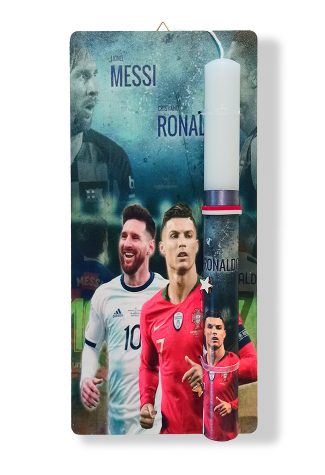Πασχαλινή Λαμπάδα με Καδράκι Messi – Ronaldo
