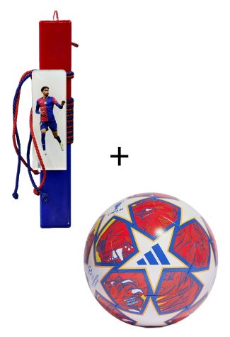 Πασχαλινή Λαμπάδα Plexiglass Yamal + αυθεντική μπάλα Adidas Champions League