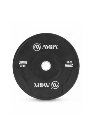 Δίσκος AMILA Black W Bumper Slim 50mm 25Kg