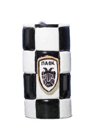 Κερί ΠΑΟΚ κύβοι χειροποίητο κέρινο σήμα 7x15 εκ.