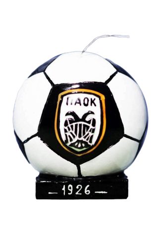 Κερί μπάλα ΠΑΟΚ 15x6x16 εκ.