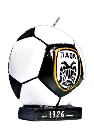 Κερί μπάλα ΠΑΟΚ 15x6x16 εκ.