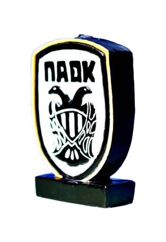 Κερί ΠΑΟΚ έμβλημα βάση 10x3x15 εκ.