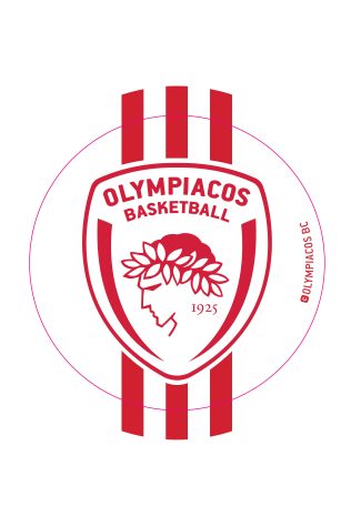 Στρογγυλός Μαγνήτης - Ολυμπιακός Μπάσκετ 1