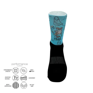 Grazy Goat print δρομική κάλτσα Desocks - Image 2
