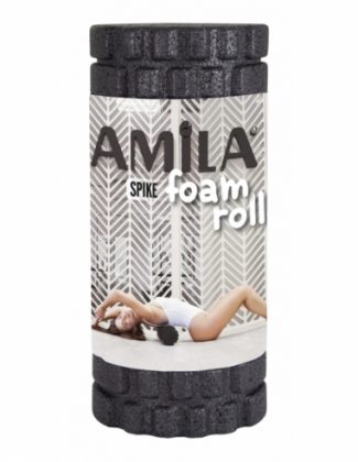 AMILA Foam Roller Spike Φ14x32cm Μαύρο - Image 2