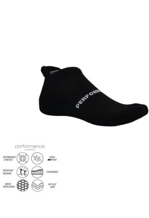 Short turquoise performance ankle running socks
