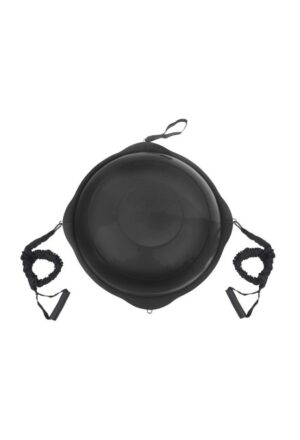 AMILA Balance Ball με Ξύλινη Βάση Mat Black 63cm