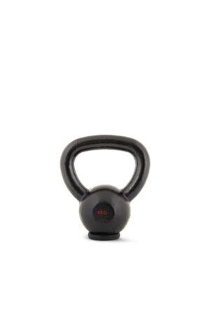 Kettlebell Cast Iron Rubber Base 4 kg - Μαύρο