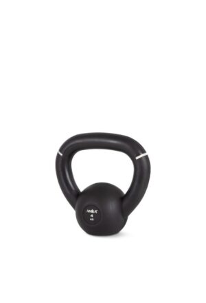 Kettlebell Original Rubber 4 kg - Μαύρο / Λευκό