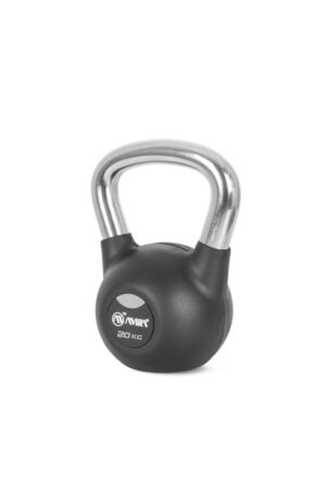 Kettlebell Rubber Cover Cr Handle 20 kg – Μαύρο