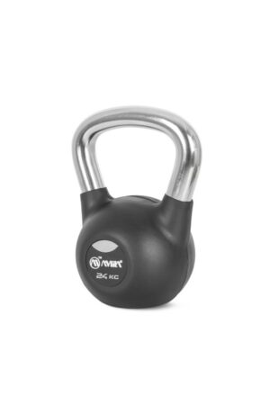 Kettlebell Rubber Cover Cr Handle 24 kg – Μαύρο