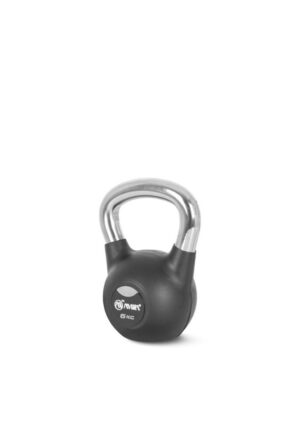 Kettlebell Rubber Cover Cr Handle 6 kg – Μαύρο