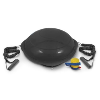 AMILA Balance Ball με Ξύλινη Βάση Mat Black 63cm - Image 3