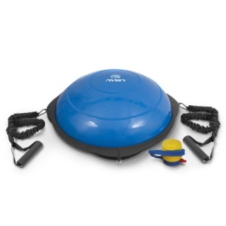 AMILA Balance Ball με Ξύλινη Βάση Μπλε 63cm - Image 2