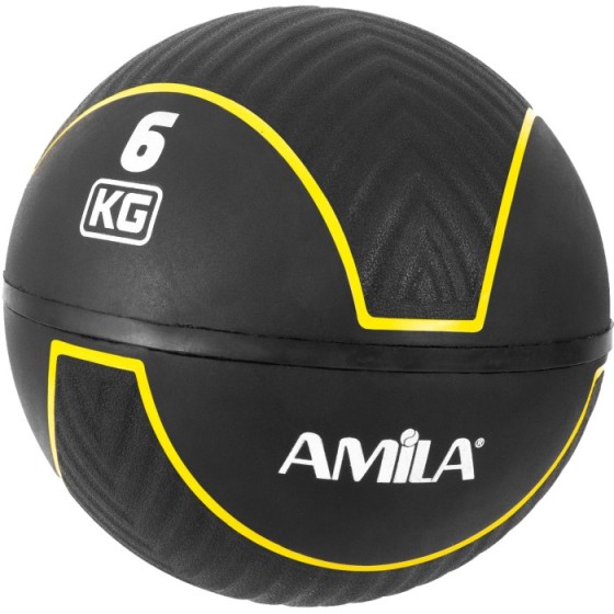 Μπάλα AMILA Medicine Ball HQ Rubber 6Kg - Image 2