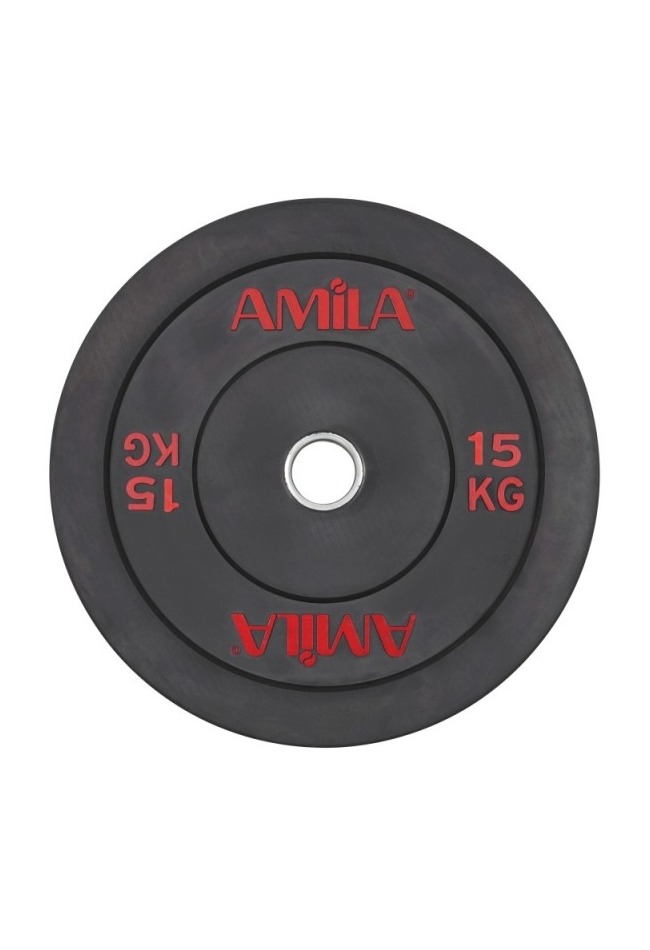 Δίσκος AMILA Black R Bumper 50mm 15Kg